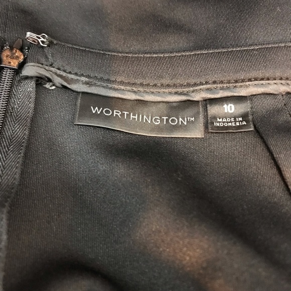 Worthington Black White Cut Out Skirt - Size 10 - Picture 6 of 7